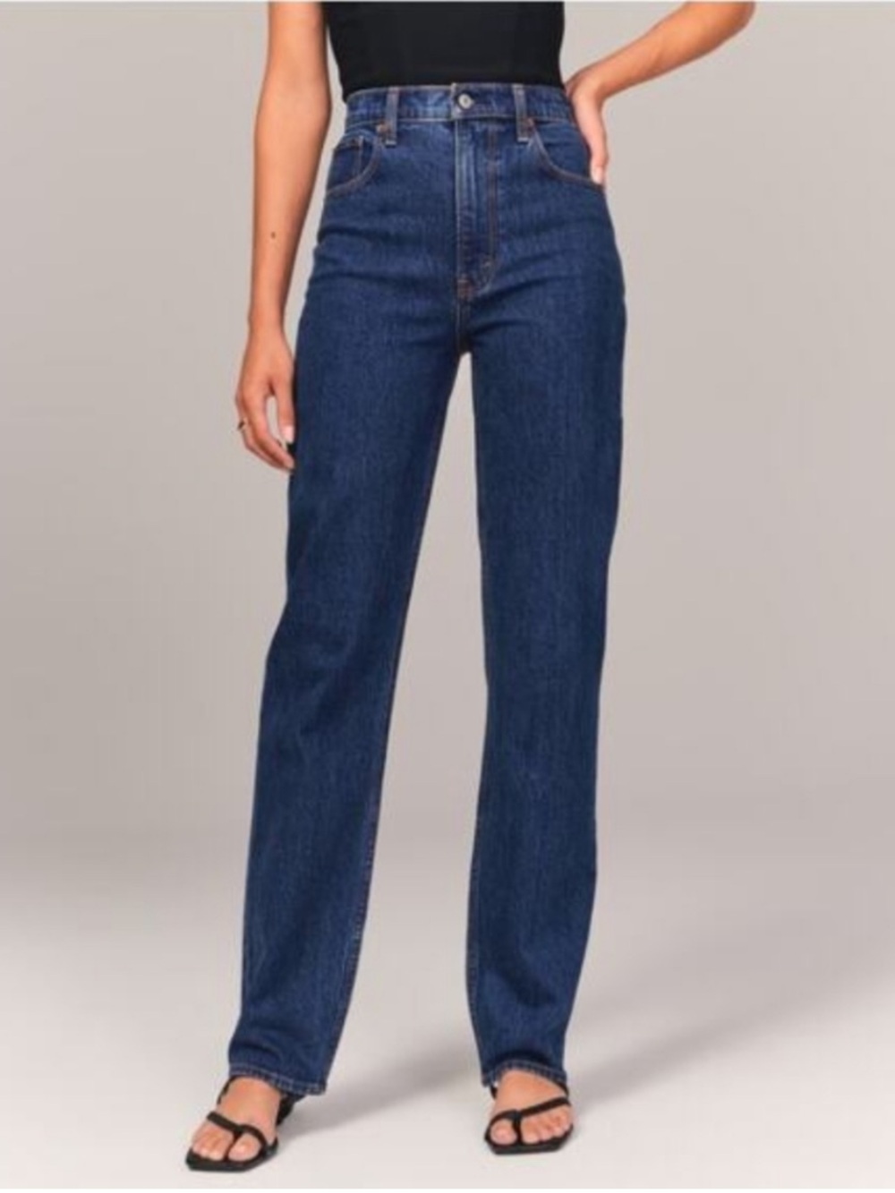 Abercrombie and Fitch 90s High Waist Straight Jeans